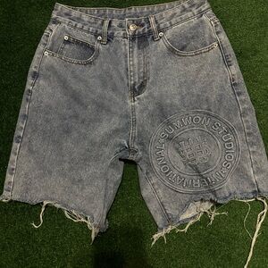 Men's Blue Jean Shorts
